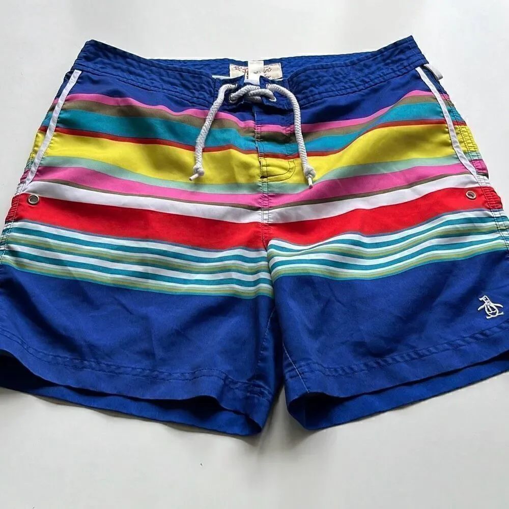 Penguin Mesh Lined Swim Trunk Mens M 32/6